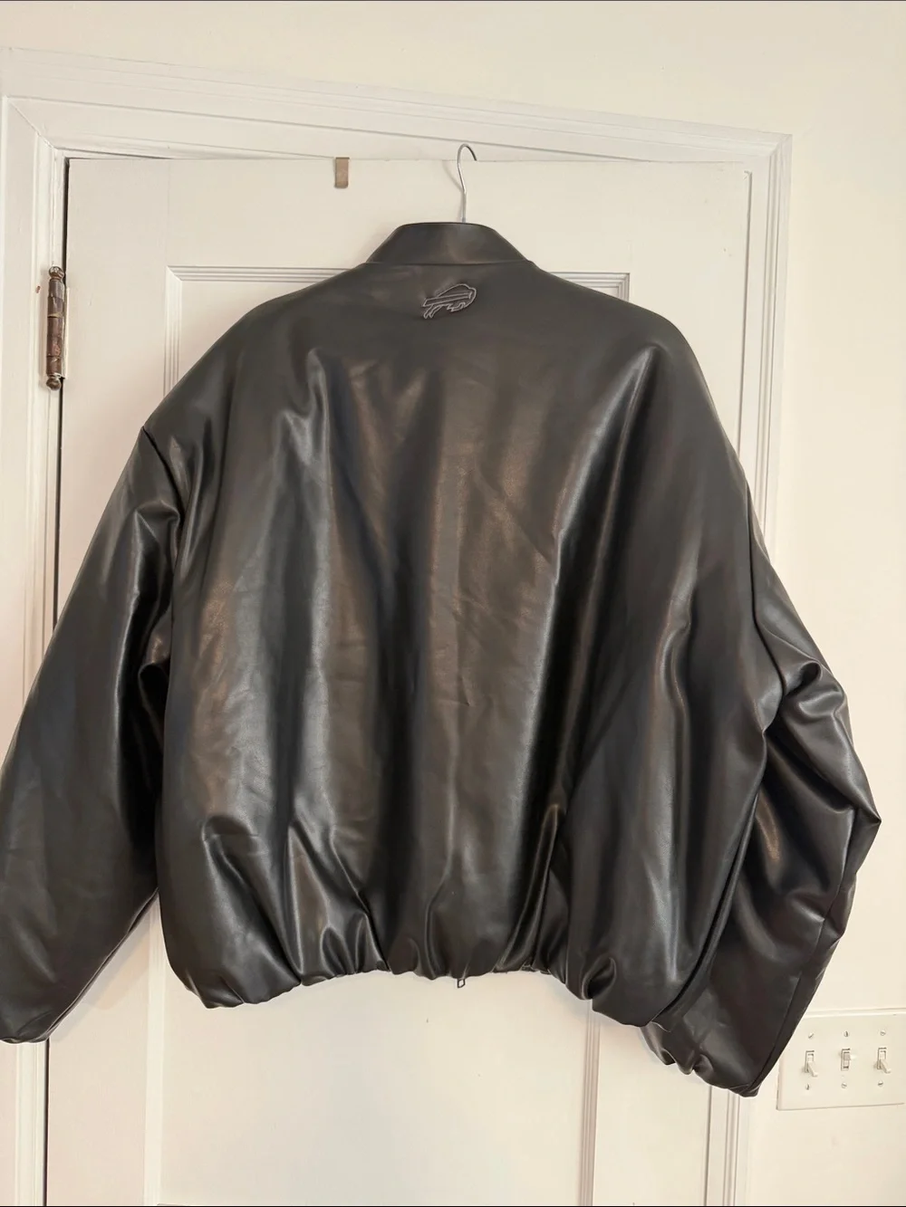 ALO Yoga Black Bomber Jacket - Buffalo Bills
